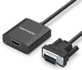 Vention VGA to HDMI Converter Adapter Cable 1080P Analog to Digital Video Audio Converter for PC Laptop to HDTV Projector. 