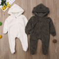 Infant Baby Boy Girl Winter Warm Romper Jumpsuit Hooded Outfit Clothes. 