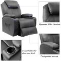 Signature Series - Electric Recliner Sofa With Cup Holders And Side Pockets. 