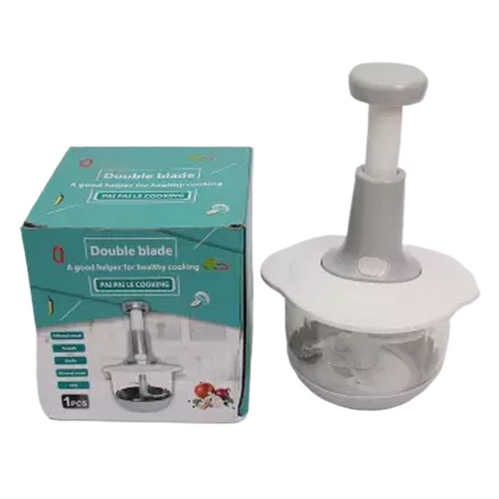 Manual Food Chopper, 1500ML 1.5 liter (1.5L) and  2 liter (2L) Hand Pat Food Processor Eater / Chopper Cutter / Handheld Vegetable Chopper/Mincer/Mixer/Blender to Chop Fruits Onions/Fresh Meat/Ginger/Herbs/Garlics 1Pc only