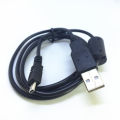 USB 2.0 Data and Charger Cable with AC Adapter for Olympus Cameras FE 180, FE 150, FE 47, FE 3000, FE 370, FE 360, FE 240, 5 Feet Cable, 1M USB Charger, Sync and Charge Function. 