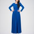 Women's Designer Round Neck Long Sleeve Maxi Dress DRS-K134R. 