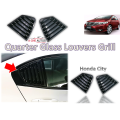 Honda City 2009-2020 | Quarter Glass Windows Louvers Black with Double Tape. 