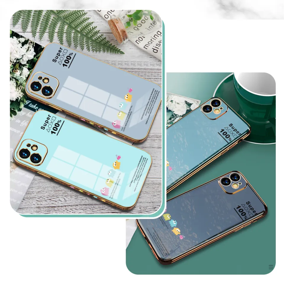 Samsung A11 M11 Cartoon Pac-Man Game Square Edge Pattern Casing