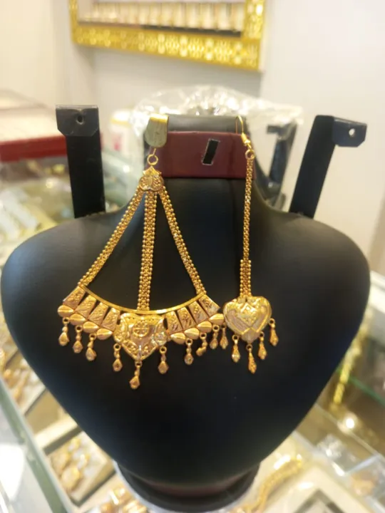 Traditional%20Design%20Bindiya%20Jhumar%20High%20Quality%20Real%20Gold%20Look%20With%20Fancy%20Jewelry%20Box%20Free%20-%20Image%203