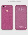 Oppo F5 Phone Skin Front Back And Sides Petal Pink Glitter Texture Skin. 