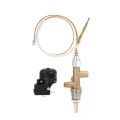 Gas Patio Heater Control Valve Thermocouple Sensor Dump Switch Knob Propane Lpg Fire Pit Control Safety Pilot Port Set. 