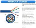 Cat 6 Data Pure Copper Cable Drum 305m Cable Internet Cat 6 PVC Cable. 