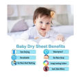 Three layer New Born Baby Urine Sheets Waterproof, Bed Protector Baby Dry Sheet, Baby Dry Mats Waterproof and Born Baby New Products. 