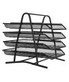 Heavy Duty Metal 4 Tier story Desktop Document Letter Tray. 