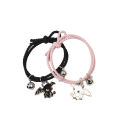 2Pcs Fashion Cute Little Devil Couples Distance Matching Bracelets / Friendship Braided Rope Bracelet / Charm Couple Bracelets. 