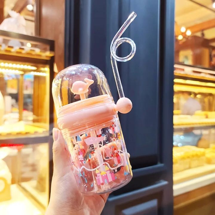 260ml%20Fancy%20Kids%20Water%20Bottle%20with%20Straw%20and%20Cover%20BPA%20Free%20%20Stylish%20Fountain%20Look%20with%20Dolphin%20Sipper%20-%20Image%203