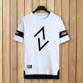 Green Home Summer T-shirt Letter Print Pullover Short Sleeve Men Top. 