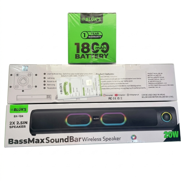 BLUK'S%20BX-184%20%7C%20Premium%20BassMax%20SoundBar%20Wireless%20Speaker%20%7C%20Sound%20Bar%20Mobile%20Speaker%20Wireless%20Connectivity%20Mobile%20Soundbar,%20Digital%20Clock%20With%20Alarm%20Speaker,%20RGB%20lights%20Speakers,%20AUX%20Input%20Sound%20bar%20%7C%201%20Year%20Warranty%20-%20Image%203