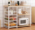 Oven stand rack for kitchen accessories rack. 