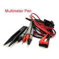 1 Pair 10A 20A Digital Multimeter Probe Soft Silicone Wire Needle Tip Universal Test Leads with Alligator Clip SMD SMT Test Clip. 