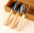 Pack of 3 Gardening tool set Wooden Handle , Set of 3 Piece Garden Tool set, Gardening Tools, extremely High Quality 3pcs / set Mini Garden Tools Wood Handle Stainless Steel Potted Shovel Rake Spade for Flowers Potted Plant. 