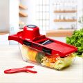 Vegetable Slicer Mandoline Cutter of Godmorn - 6 Interchangeable Blades with Peeler Storage Container Cutter for Potato,Tomato, Onion etc. 