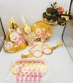 BABY GIRL 6 KIDS BIRTHDAY PARTY THEME ( CAPS , PLATES , CUPS , STRAWS , PROP , MASKS AND WHISTLES ). 