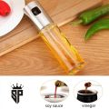 Sp Oil Sprayer  Stainless Steel  Transparent Glass  Spray Bottle. 