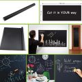 Black Matte Adhesive Chalkboard Contact Paper Vinyl Wall Decal Poster Alternative Bonus Chalks & Marker-Peel & Stick DIY Size. 