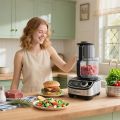 Imported 13in1 2200W Professional Multi-Functional Food Processor Machine – Heavy Duty Electric Vegetable Chopper Blender Grinder Combo Dough Maker & Baby Food Processor Grinder Salad Maker Machine Large Feed Chute, Dishwasher Safe Bowl Juice Maker,. 