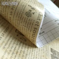 DIY Stickers 10m*45cm Old Newspaper Self Adhesive Wallpaper for Countertops Cabinets Wall Decorative Furniture PVC Contact Paper. 
