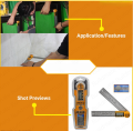 Stainless Steel Digital Angle Ruler 0–200mm (7") — INGCO HDAR20701 | 0–360° Digital Protractor, 0.05° Precision, CR2032, Metric/Inch Conversion. 