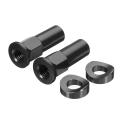 CNC Tusk Rim Lock Nuts Spacer Kit for Honda Yamaha KTM Suzuki Kawasaki MX Enduro Black. 