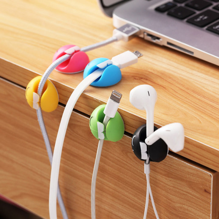 Pack%20Of%205%20-%20Round%20Cable%20Holder%20Protector%20Management%20Clips%20Of%20Desktop%20Silicone%20Self-adhesive%20Organizer%20And%20Power%20Cord%20Winder%20-%20Image%206