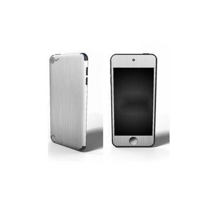APPLE IPOD TOUCH 5 Silver Brushed Metal Texture Skin
