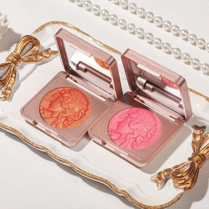 CDE Smart Girls' Book powder blusher nude makeup natural enhancement orange pink affordable universal expansion color