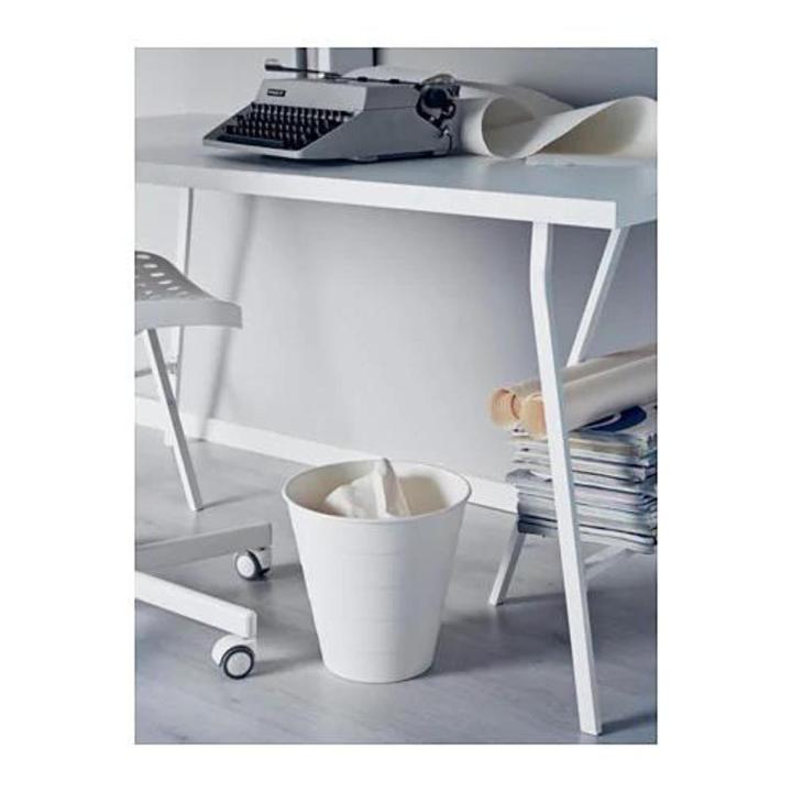 Waste DustBin - White (Pack of 2)