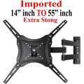 Universal Imported 14 Inch To 55 Inch 360° Degree Rotated Arm Adjustable TV Wall Mount Bracket Flat Panel TV Frame for HDTV Flat Panel TV / Plasma TV / Wall Stand Best Quality 100% Guaranteed.. 