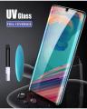 Huawei Mate 20 Pro UV Liquid Nano Optics Full Glue 3D Tempered Glass Screen Protector With Nano Scale Light. 