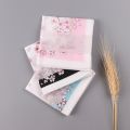 Woman Handkerchief Sweat-absorbent Soft Cotton Eating Snacks Business Trip Portable Scarf Napkin Gift Furoshiki Mendil Bandana. 