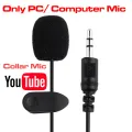 1.5m Cable Professional Computer/Laptop Clip-On Lavalier Microphone for Podcasting, Gaming, k8 wireless microphone  Lectures, YouTube Content Creators. 