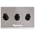 APOLO Manual Stove / Hob - Model 210 - 3 Burner - 100% Pure Stainless Steel Top - Rust Proof - 14 Days Return Warranty. 