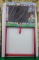 Black and White Board - Double Sided Erase Boards  - 2 in 1 black & white board  with stand for kids. 