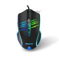Banda USB Wired Gaming Mouse (P1) (Black) - Breathing RGB Light - 6 Buttons  - 1000,2400,3600 dpi Optical 6D - Pixart Gaming Sensor - Cute - PC / M-ac compatible. 