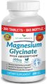 Magnesium Glycinate 400 mg - 200 Tablets - High Absorption, Non Buffered Bisglycinate Mag Supplement for Sleep, Leg Cramps, Heart, Ease Muscles, Calm Headaches for Women and Men, Non Powder Capsules Daraz Pakistan. 