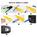 RJ45 3 in 1 Network LAN Ethernet Cable Crimping Crimper Cutter Multifunctional Networking Tool Set Repair Kit Portable Crimper Wire crimper Plier Genuine Original New Best High Quality Crimp Tools 8P8C 6P6C 4P4C Poles Cat5 Cat6 Cat7 modular connectors. 