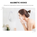 4 PCS Plastic Hooks for Hanging Magnetic Key Holder Fridge Force Hangers White Kitchen Refrigerator. 