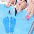 1 Pair Adhesive Foot Pads Feet Sticker Stick On Soles Flexible Anti-slip Beach Feet Protection. 