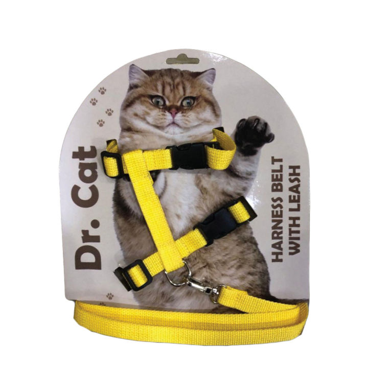 Dr. Cat Adjustable Cat Harness Strap With Leash