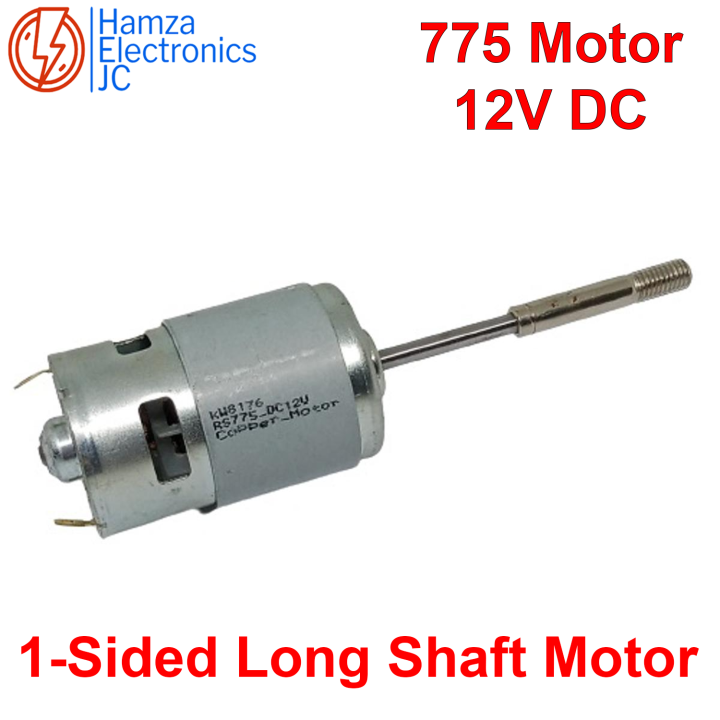 775 12V DC HIGH SPEED MOTOR LONG SHAFT, HIGH QUALITY HIGH RPM