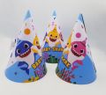 BABY SHARK THEME PAPER CAPS UNDERWATER THEME BIRTHDAY PARTY CAPS ( PACK OF 10 CAPS ). 