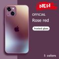 Graphite black frosted glass Case iPhone 14 13 12 11 Pro Max  XR cases iPhone X Xs iPhone14 plus Cover ix 15promax plus. 