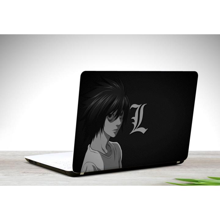 L Lawliet Death Note Anime Laptop Back Skin Vinyl Stickers Decal,12 13 14 15 15.6 inches Notebook Laptop Skin Sticker for all Laptops