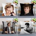 New Evan Peters Pillow Cover Bedroom Home Office Decorative Pillowcase Square Zipper Pillow Cases Satin Fabric Eco-Friendly 0509. 